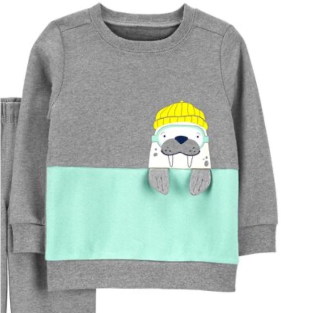 Carter’s walrus crewneck sweatshirt. Size 4T